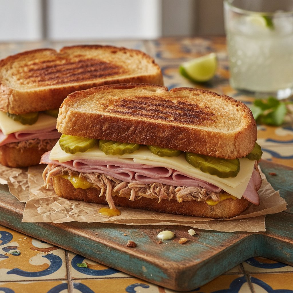 Cuban Mojo Pork Grilled Sandwich